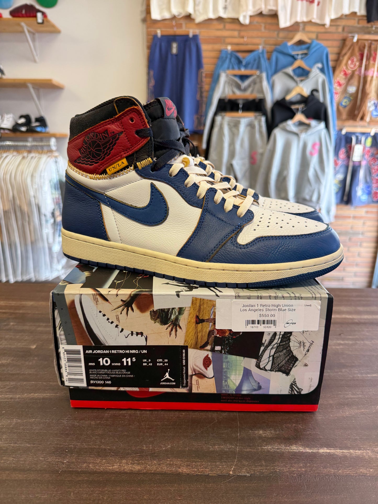 Jordan 1 Retro High Union Los Angeles Storm Blue