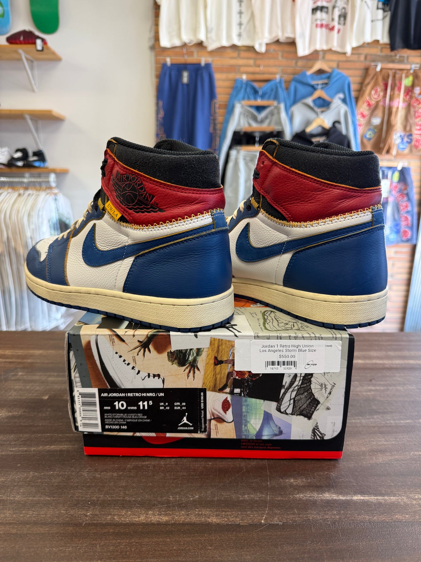 Jordan 1 Retro High Union Los Angeles Storm Blue