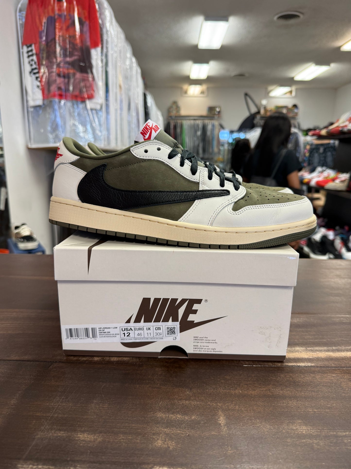 Jordan 1 Low OG SP Travis Scott Medium Olive