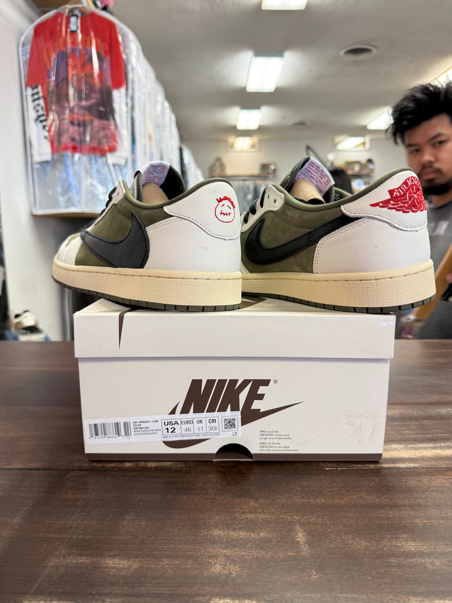 Jordan 1 Low OG SP Travis Scott Medium Olive