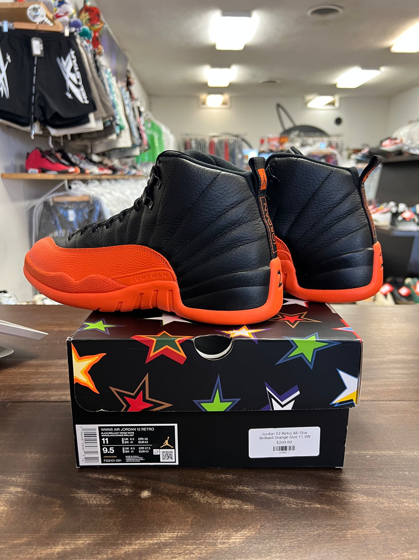 Jordan 12 Retro All-Star Brilliant Orange