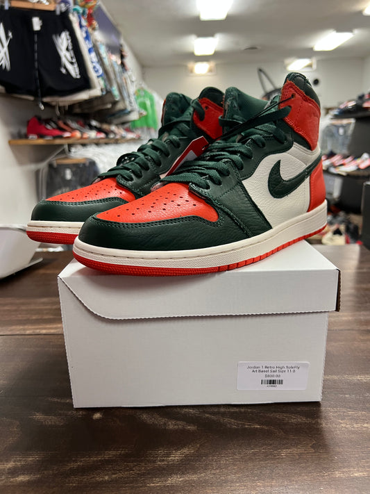 Jordan 1 Retro High SoleFly Art Basel Sail