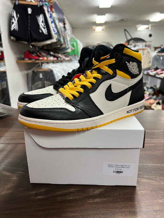 Jordan 1 Retro High Not for Resale Varsity Maize