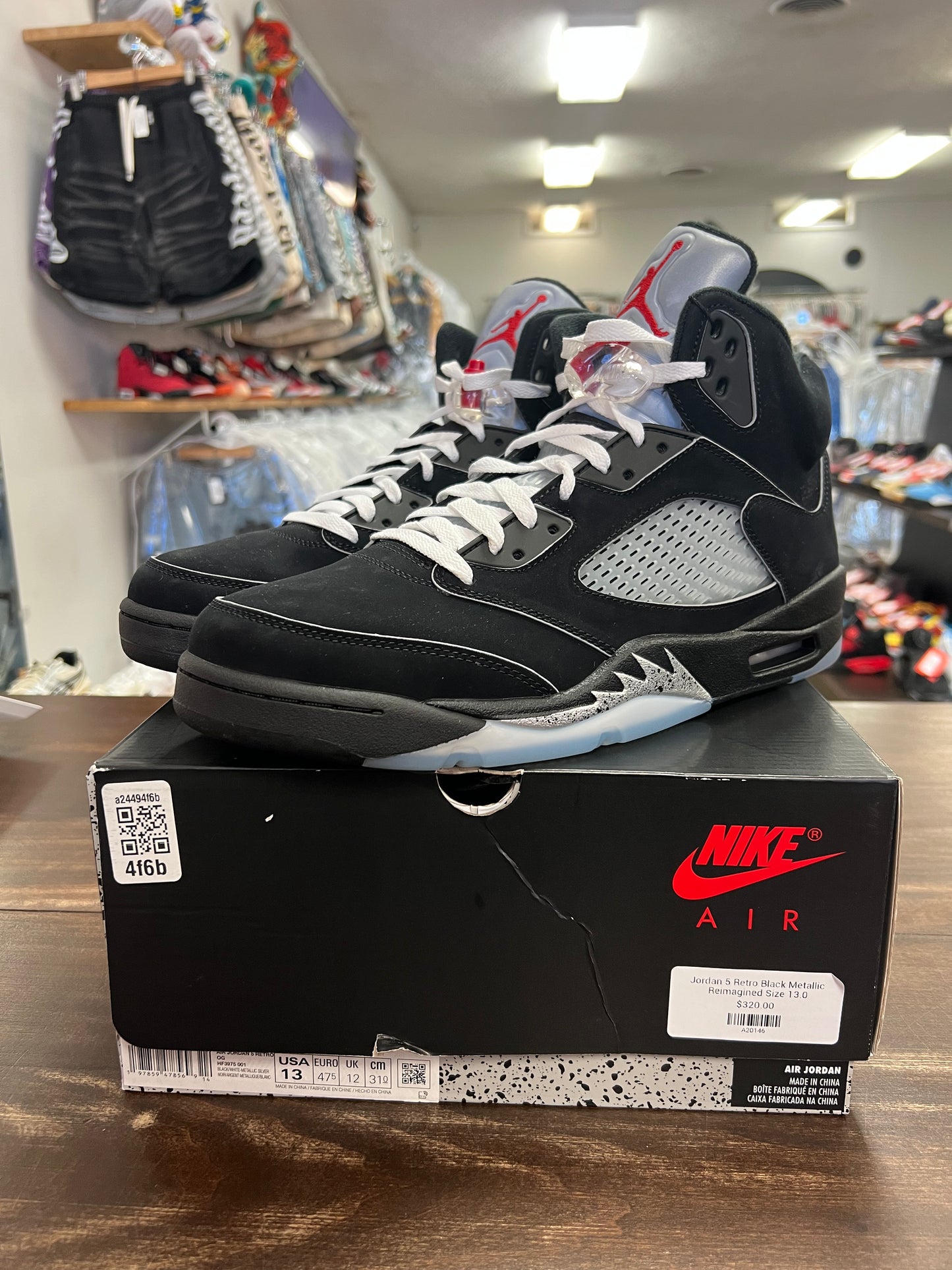 Jordan 5 Retro Black Metallic Reimagined