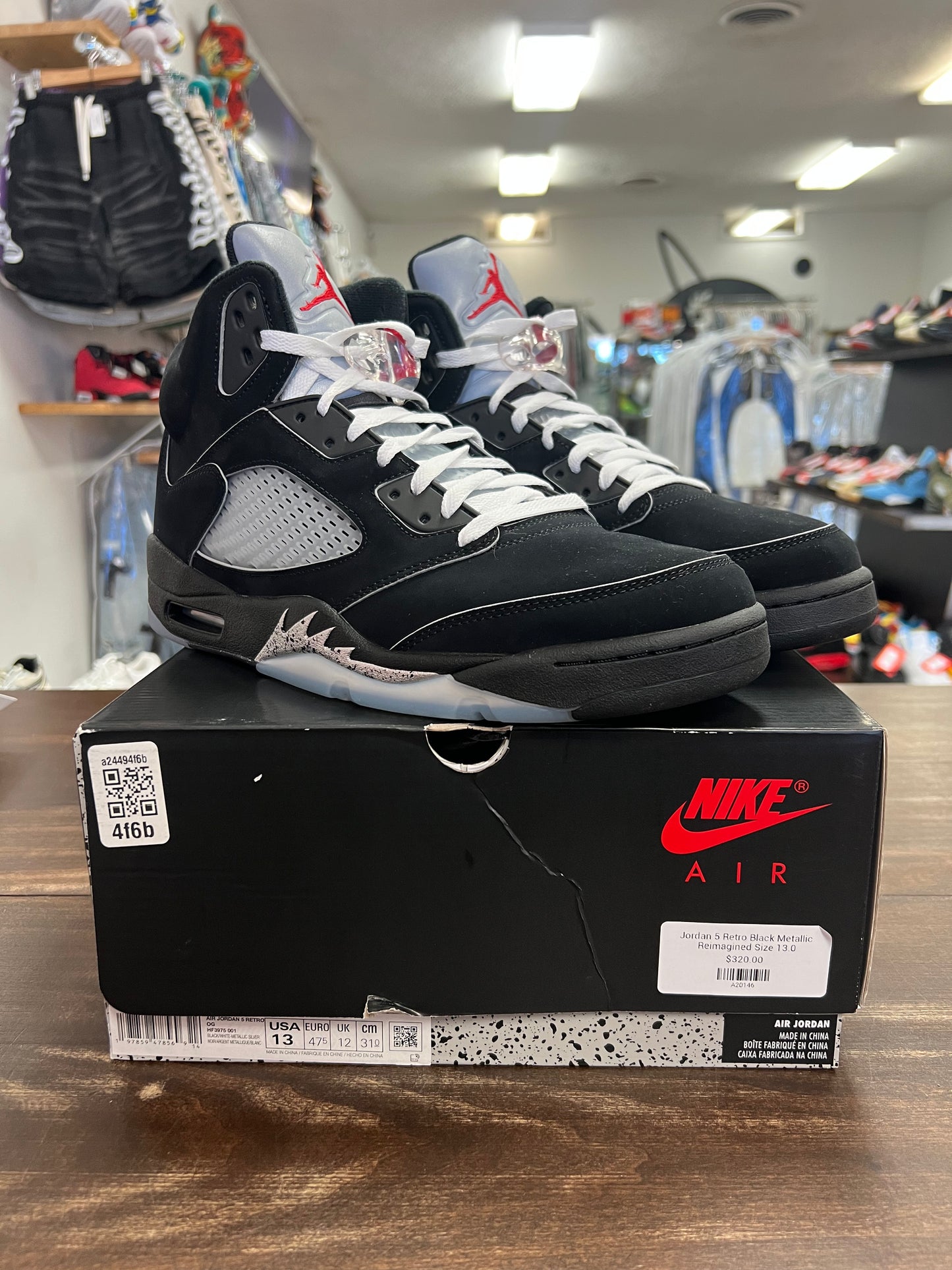 Jordan 5 Retro Black Metallic Reimagined