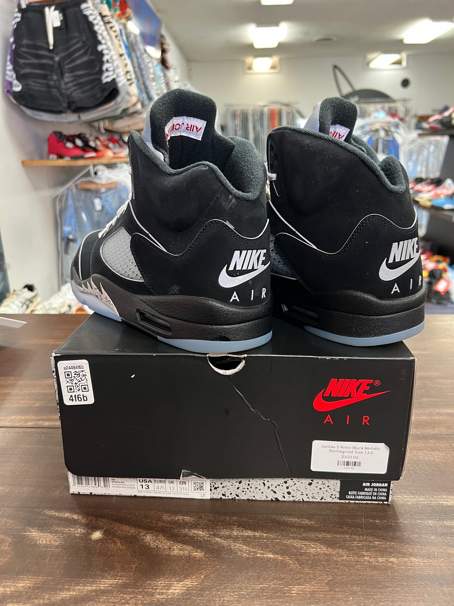 Jordan 5 Retro Black Metallic Reimagined