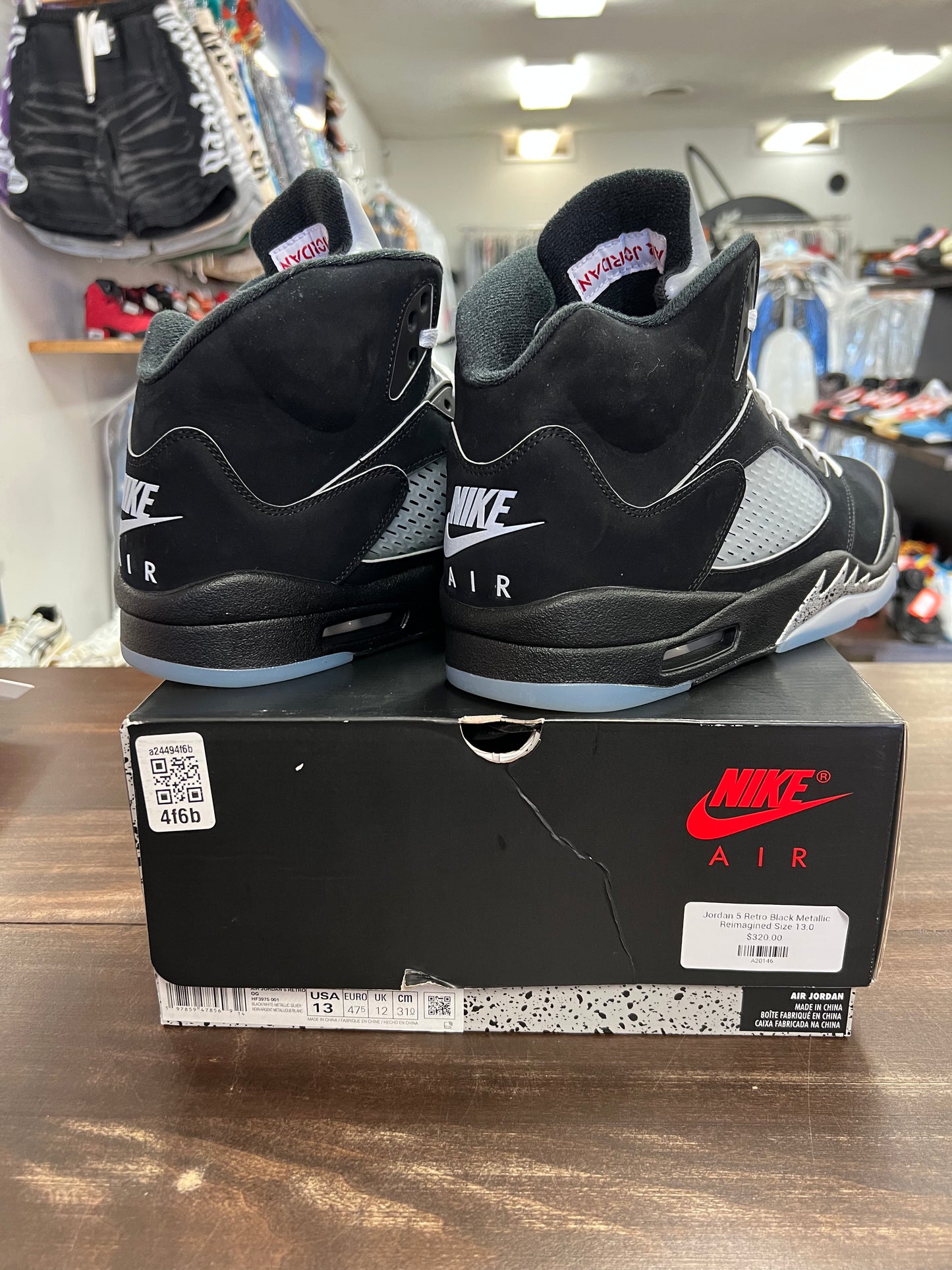 Jordan 5 Retro Black Metallic Reimagined