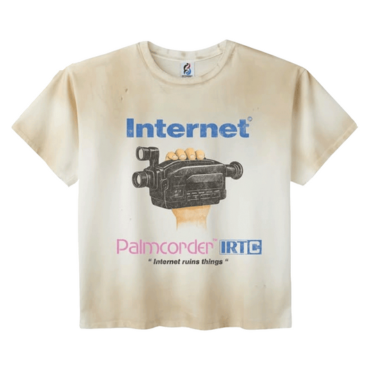 Internet Ruins Things Palmcorder Vintage Tee