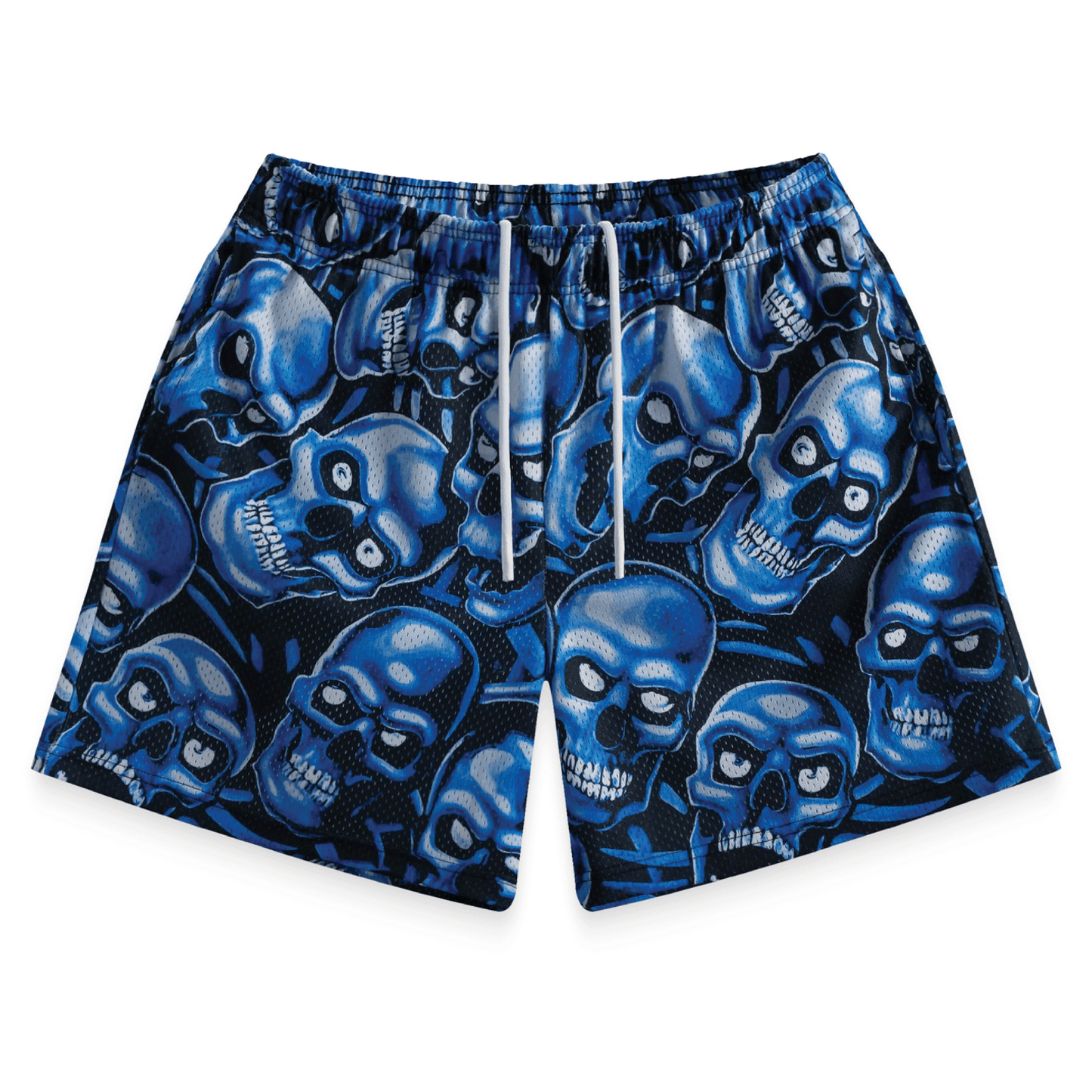 Bravest Blue Skully Shorts