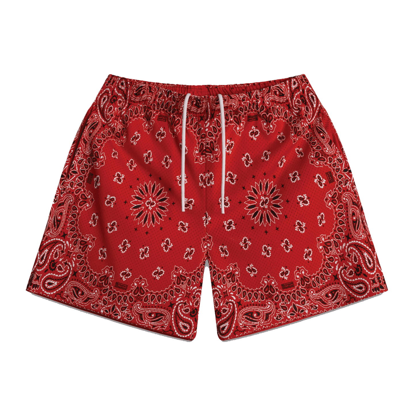 Bravest Paisley Two-Tone Red Shorts