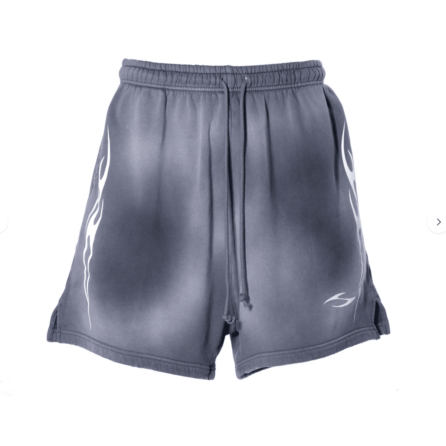 Hellstar Uniform Flame Shorts Grey