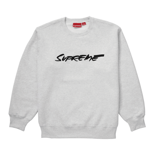 Supreme Futura Logo Crewneck Ash Grey