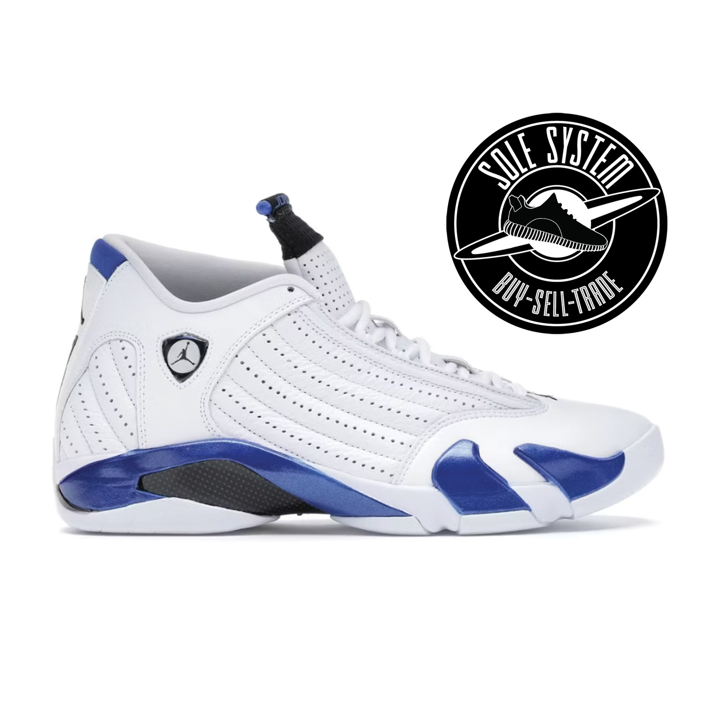 Jordan 14 Retro White Hyper Royal