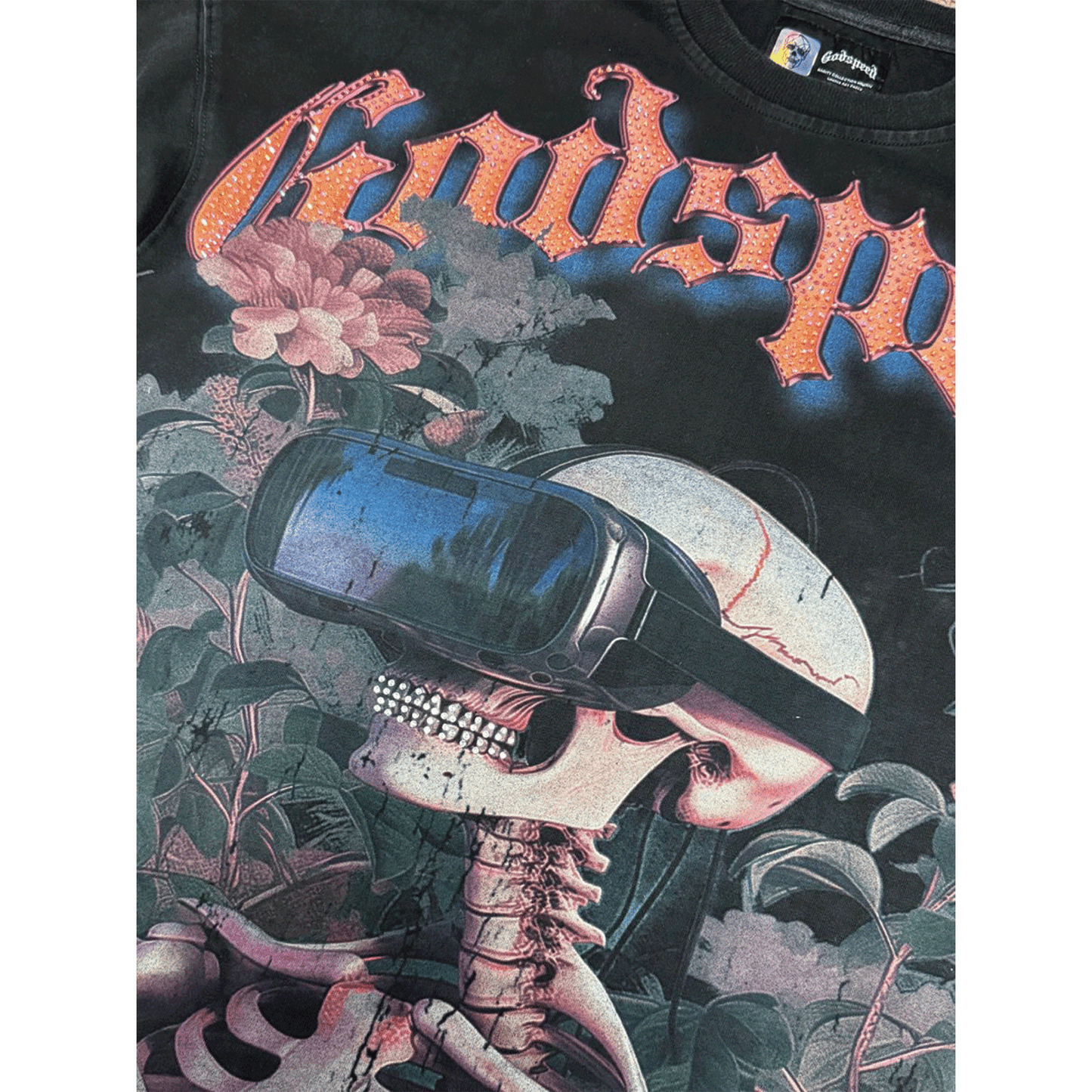 GodSpeed Vision Flowers VVS LS Black Wash