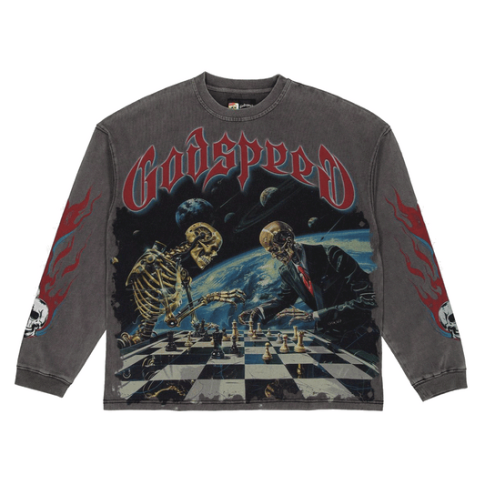 GodSpeed Checkmate LS Grey Wash