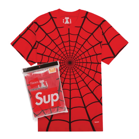 Supreme Hanes Spider-Man Tagless Tees (2 Pack) Red