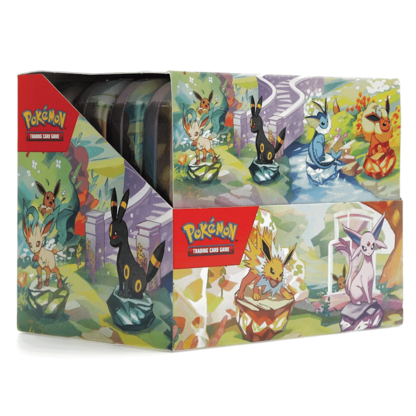 Pokémon Scarlet & Violet Prismatic Evolutions 8 Tin Mini Display
