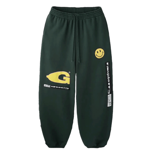 GV Gallery x Greedy Unit Green Garbage Sweats