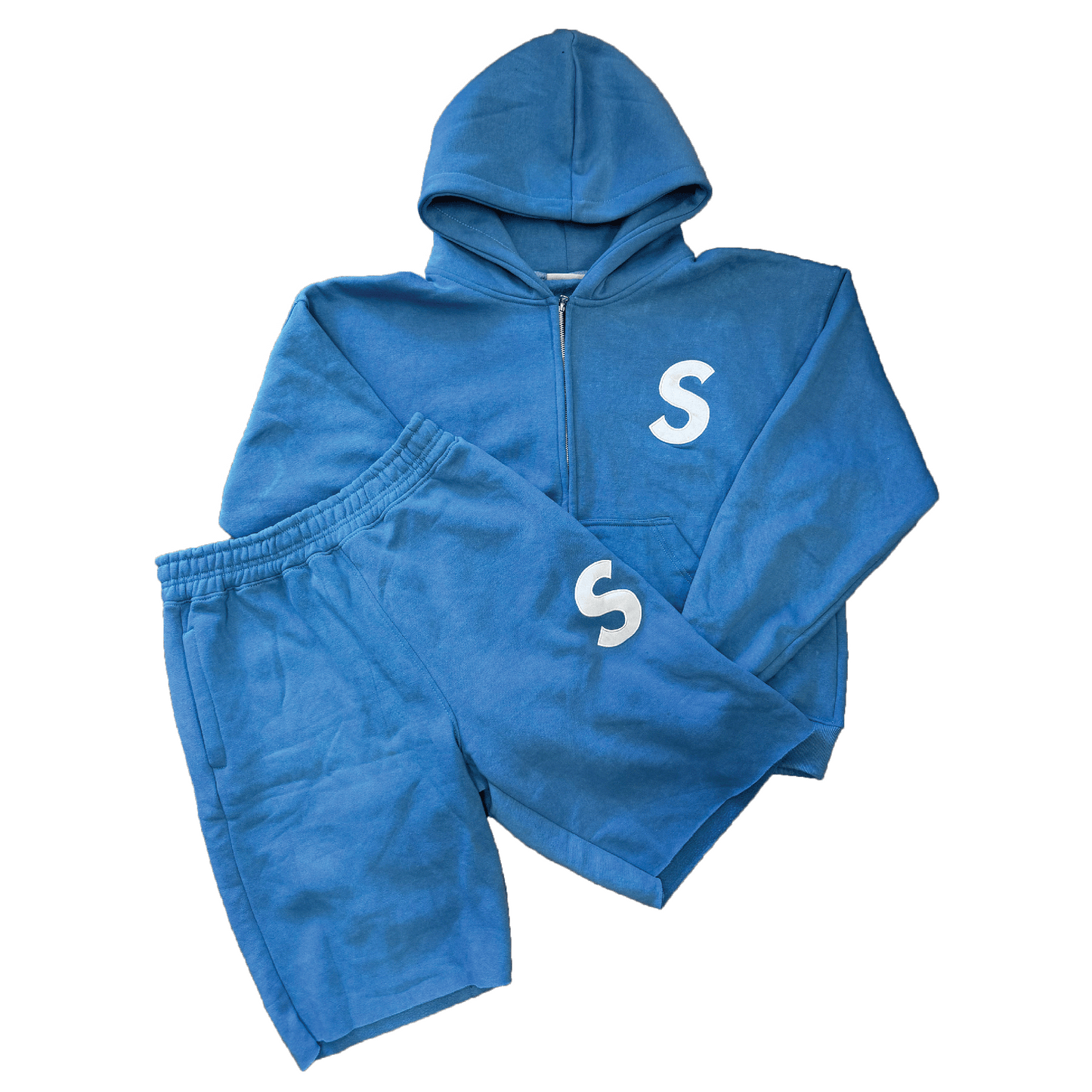 Solitaire S Logo Sweatsuit Blue White
