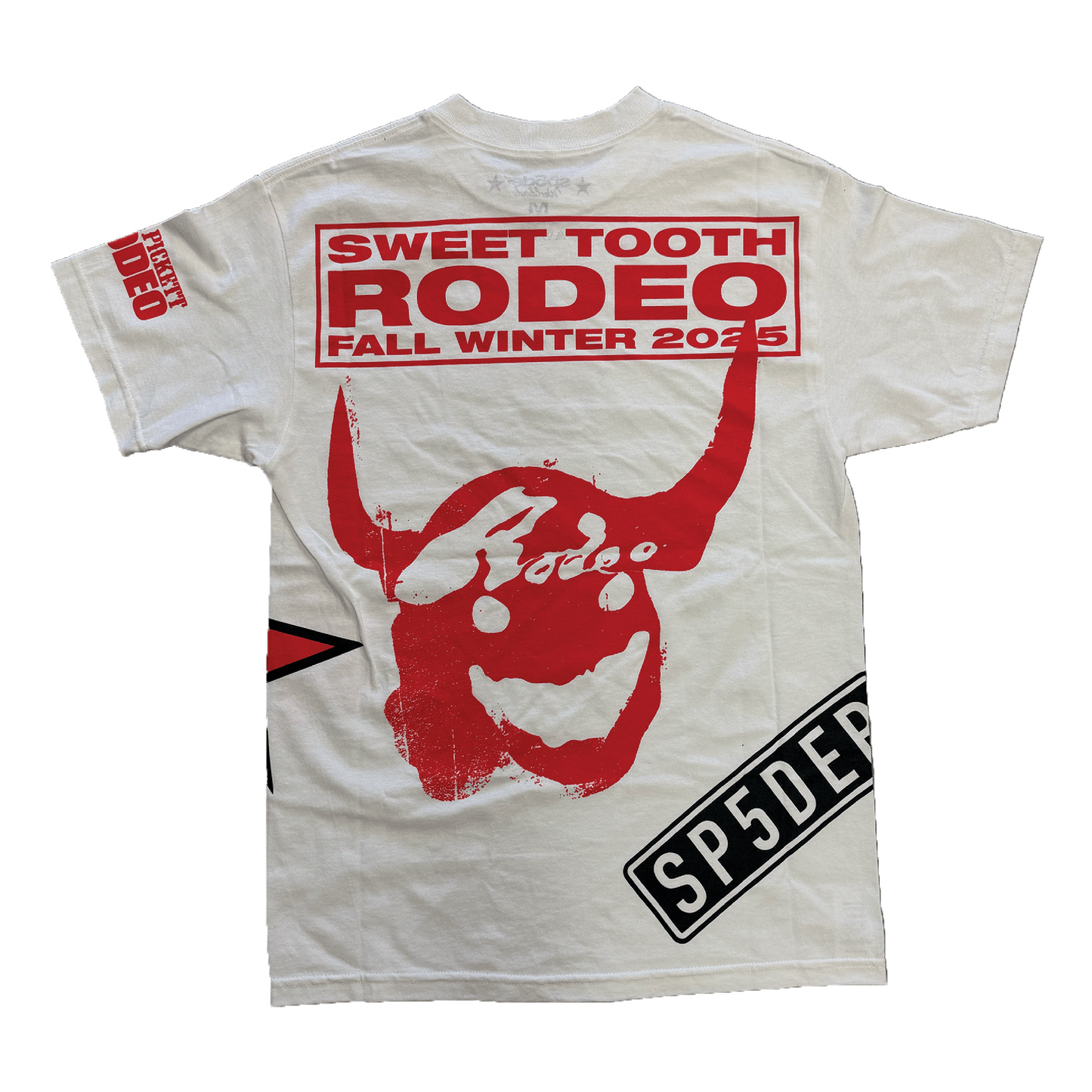 SP5DER RODEO HORNS TEE WHITE
