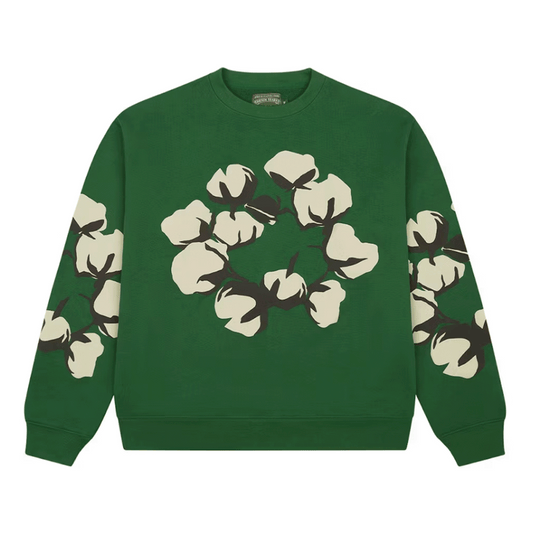 Denim Tears x CPFM Cactus Tears Crewneck Green