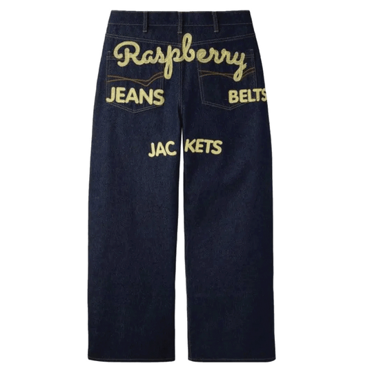 The GV Gallery Raw Denim Belt Jeans Raspberry Hills