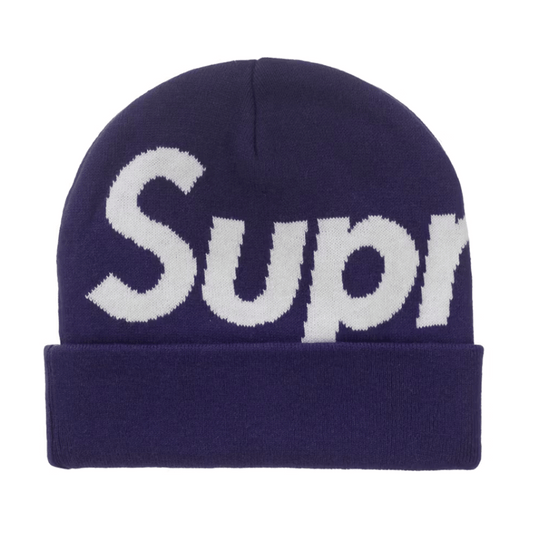 Supreme Big Logo Beanie (FW25) Purple