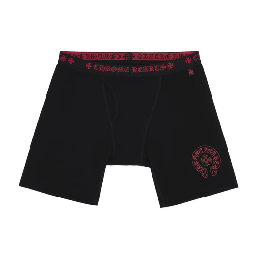 Chrome Hearts Long Boxer Brief Black/Red