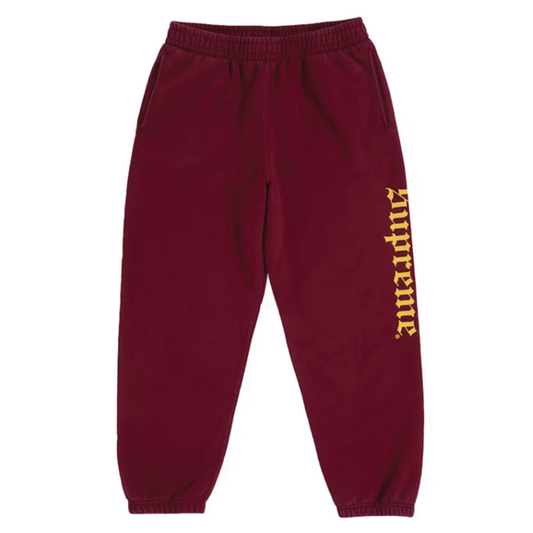 Supreme Washed Old English Sweatpant Cardinal