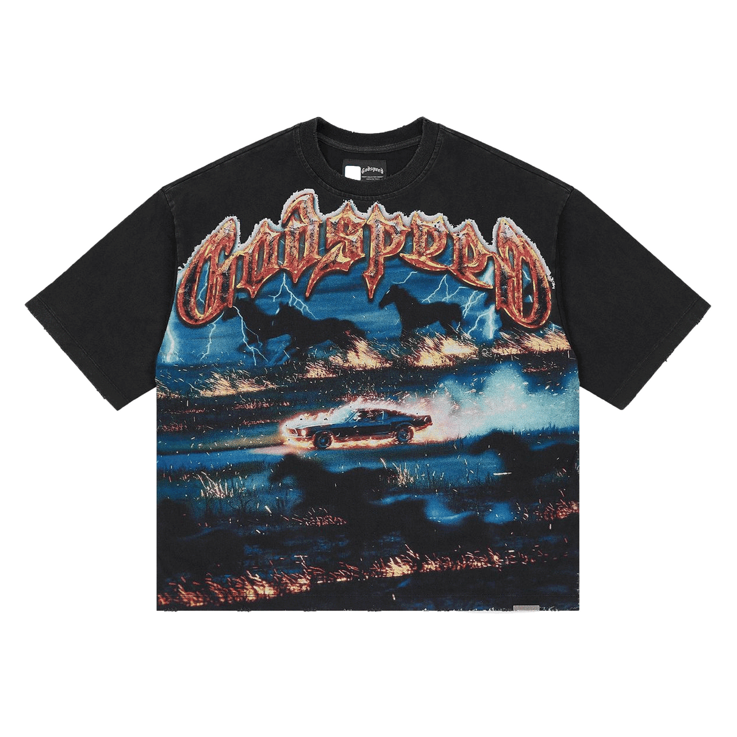 GodSpeed Horsepower T-shirt Black
