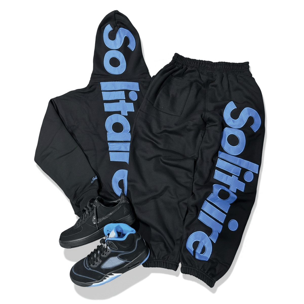 SOLITAIRE SET BLACK/BLUE