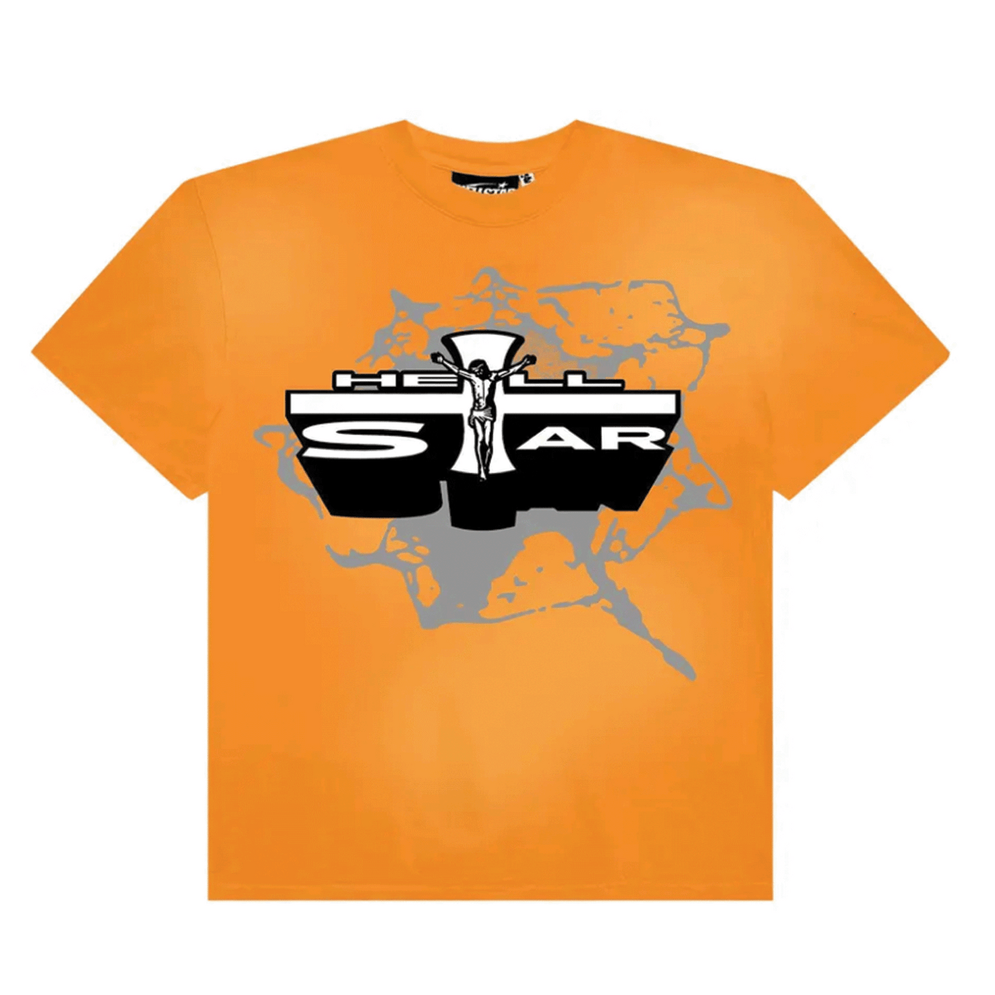 Hellstar Jesus T-Shirt Orange
