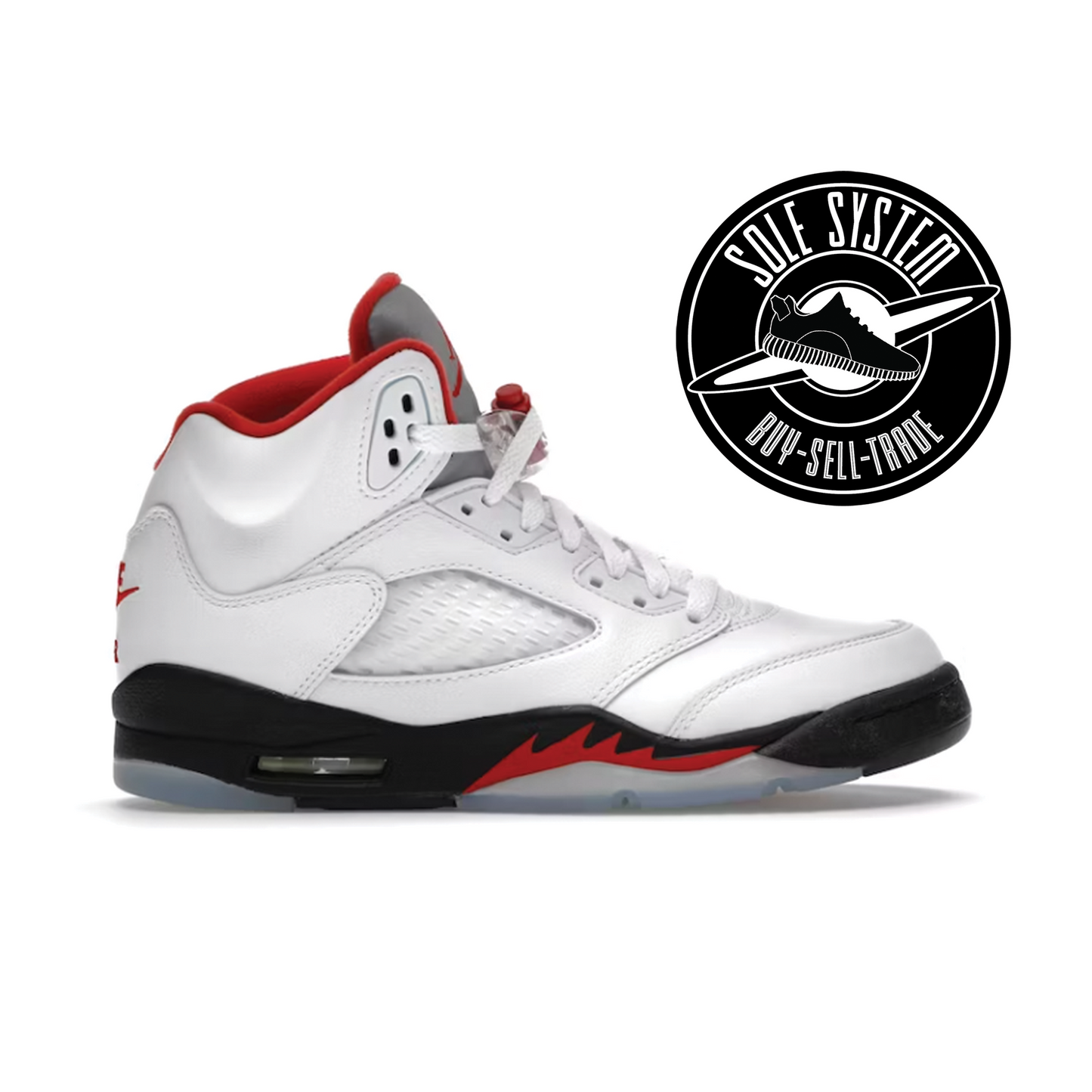 Jordan 5 Retro Fire Red Silver Tongue