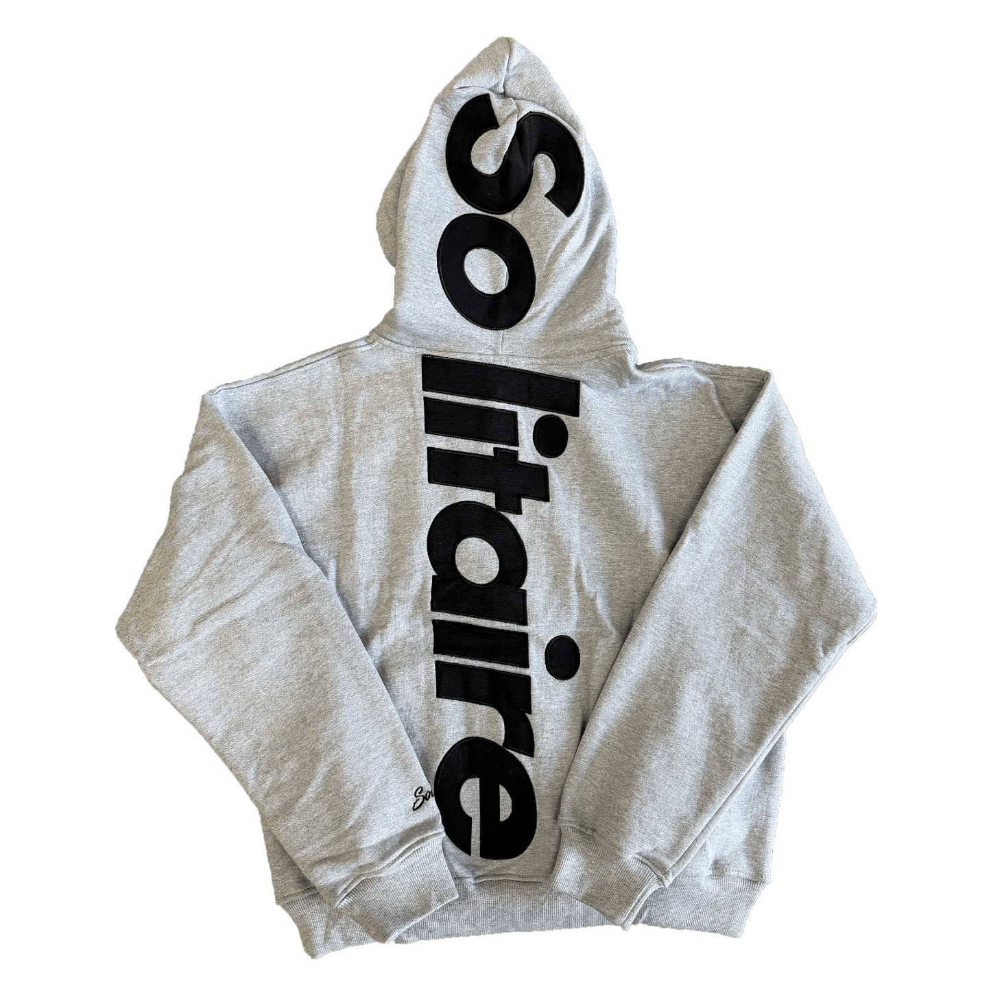 Solitaire S Logo Sweatsuit Grey Black Set