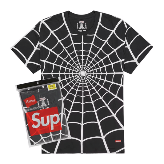Supreme Hanes Spider-Man Tagless Tees (2 Pack) Black