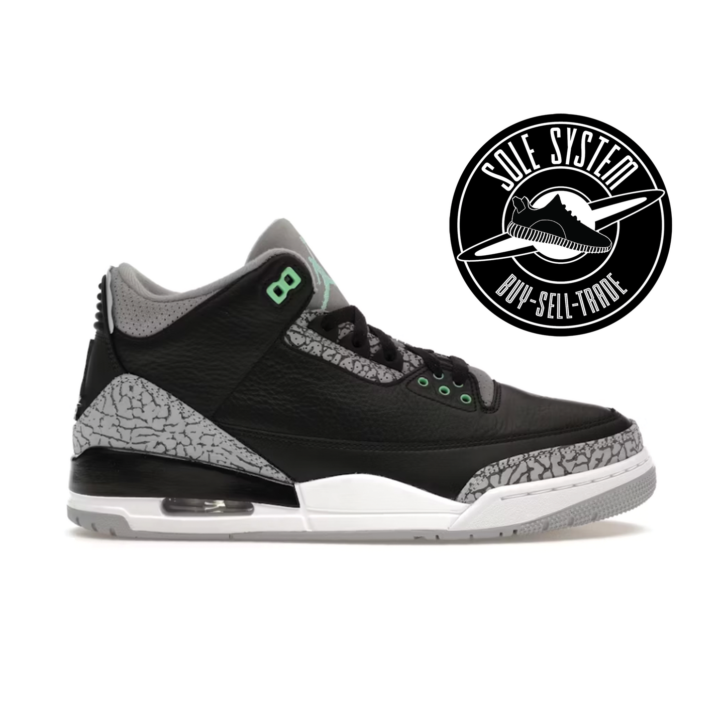 Jordan 3 Retro Green Glow