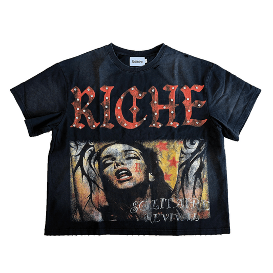 Solitaire Riche Black T-Shirt