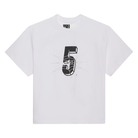 SP5DER PAVOUK RHINESTONE TEE