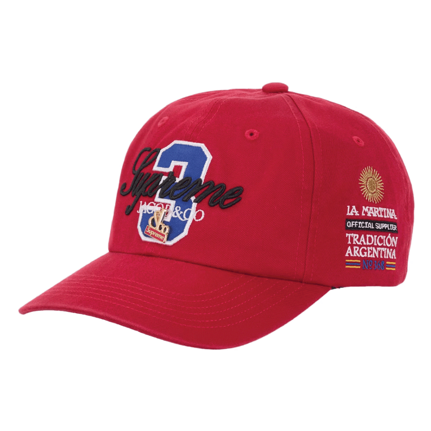 Supreme La Martina 6-Panel Red