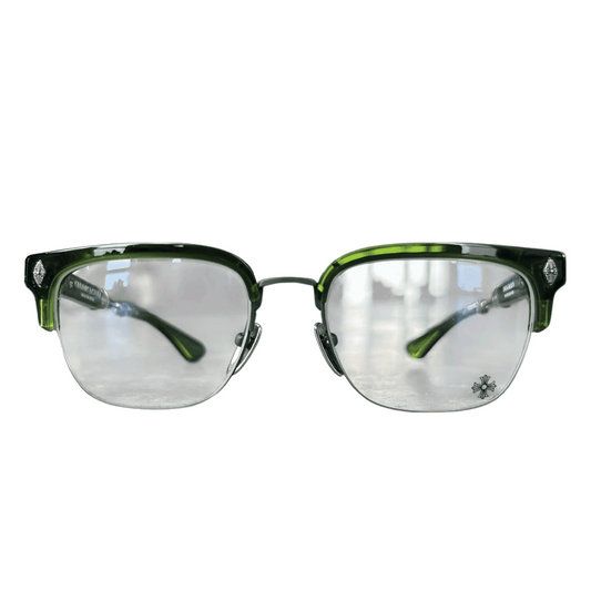 Chrome Hearts Green & Silver Evagilist Glasses