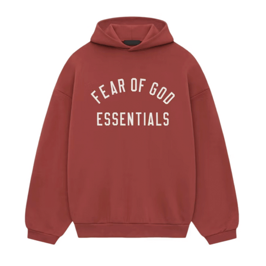 FOG Essentials Fleece Hoodie Crimson