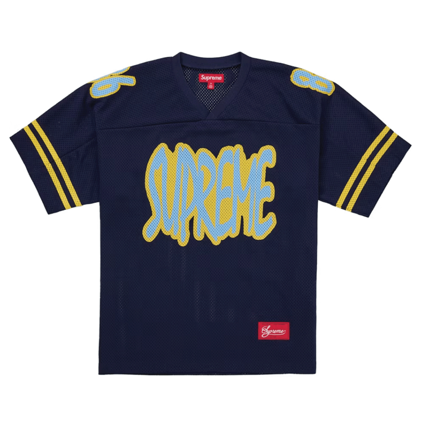 Supreme Reflective Football Jersey Navy