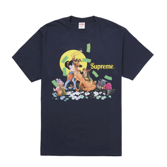 Supreme All Dogs Go To Heaven Tee Navy