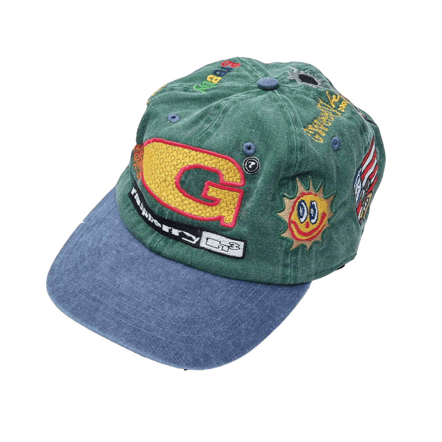 The GV Gallery x Greedy 80,000 Green Stitch Hat