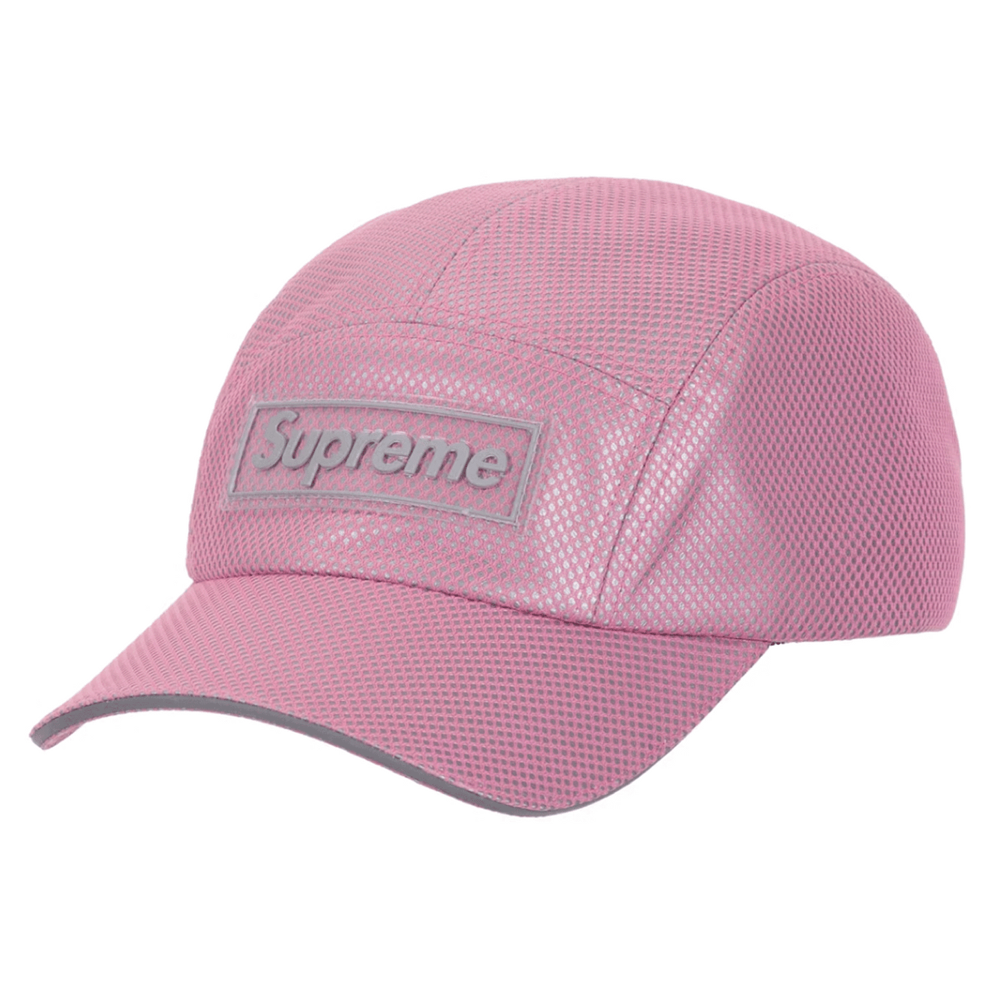 Supreme Metallic Mesh Camp Cap Pink