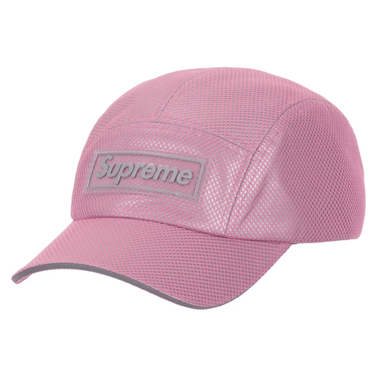 Supreme Metallic Mesh Camp Cap Pink