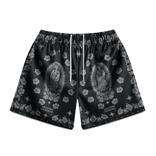 Bravest Black Grey Mary Shorts