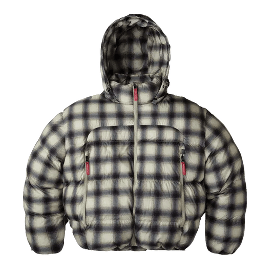 Raspberry Hills Plaid Puffer