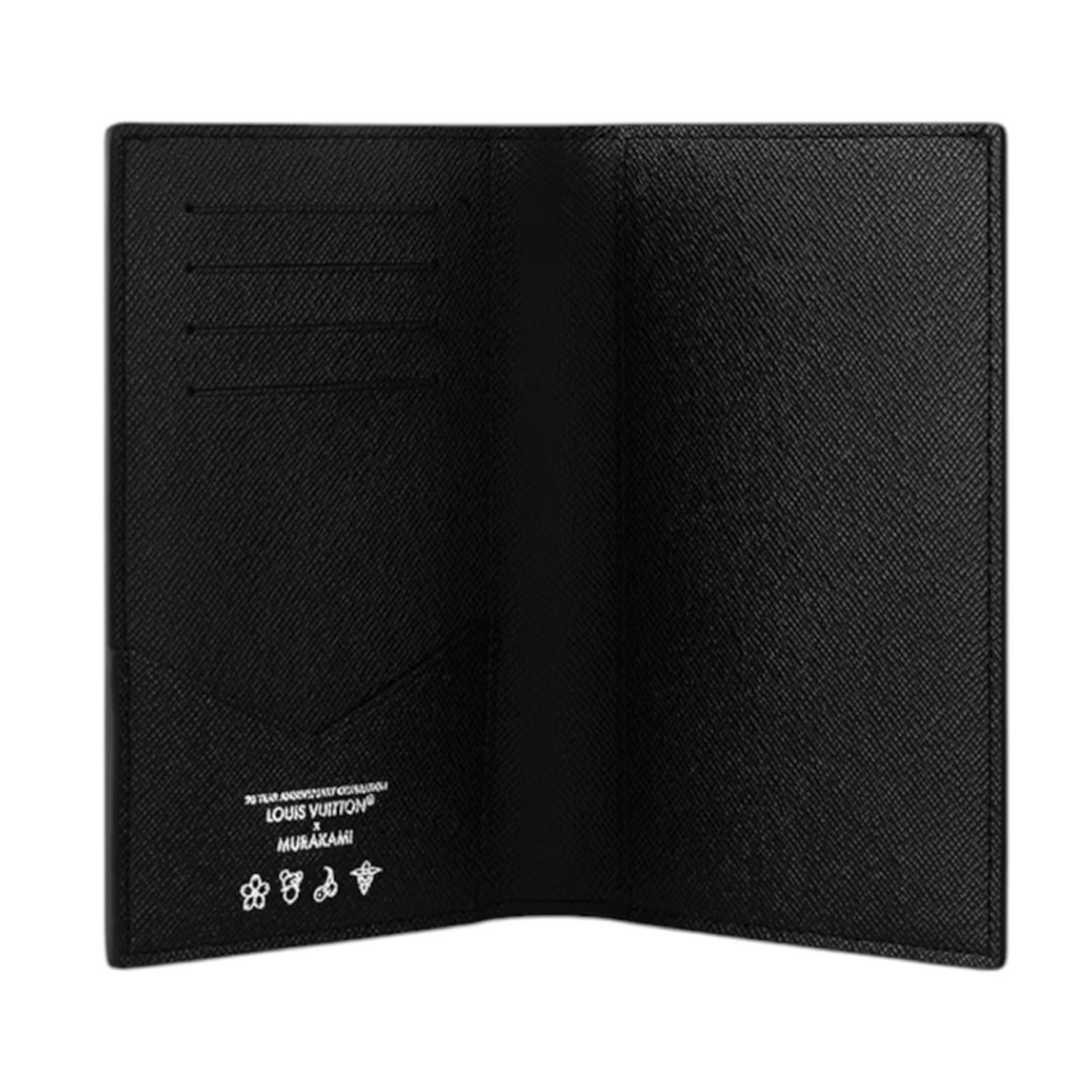 Louis Vuitton x Takashi Murakami Passport Cover Black Multicolored