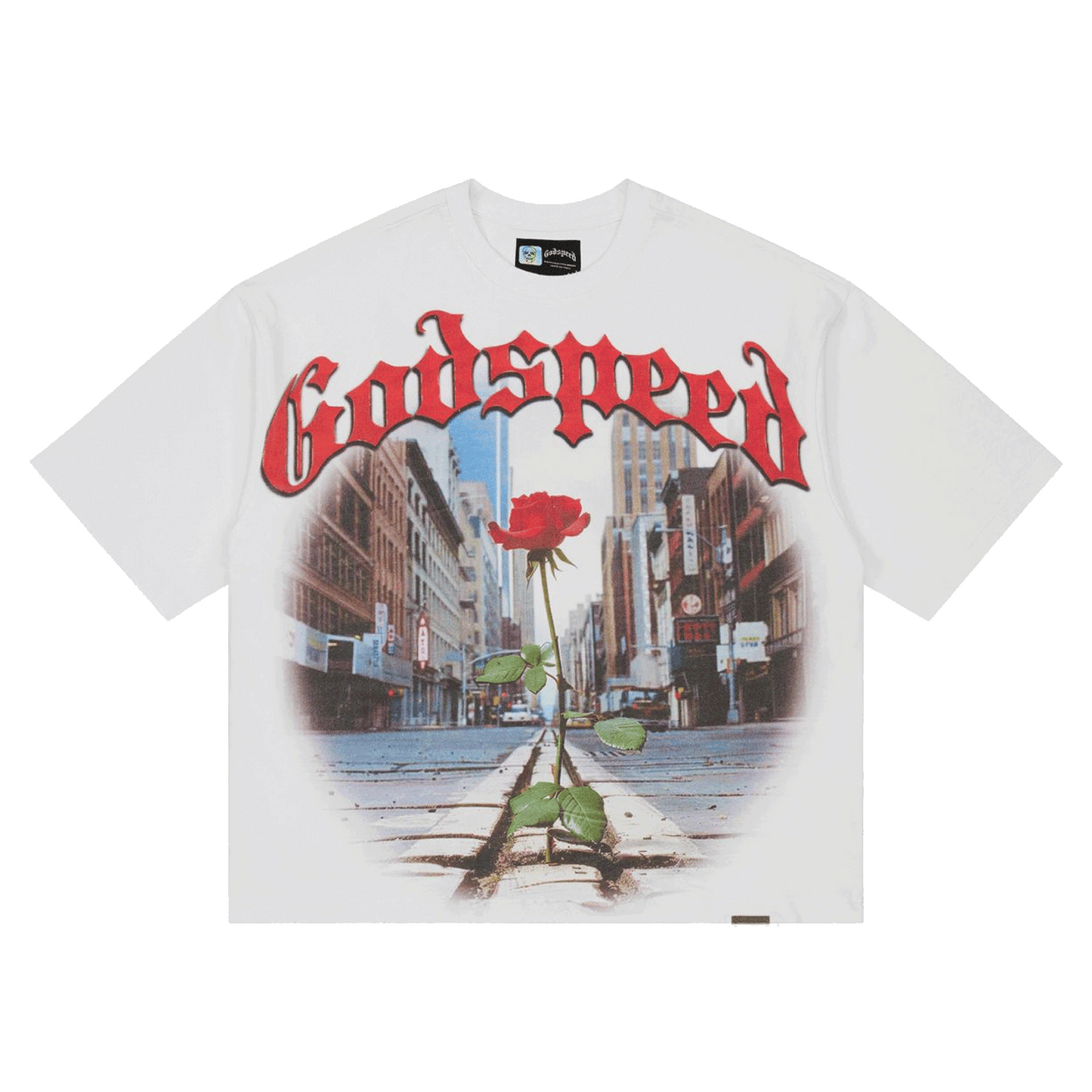 GodSpeed Concrete Rose T-Shirt White